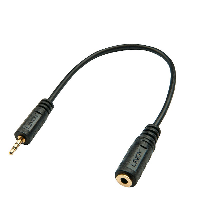 Matériels audio Adaptateur Audio LINDY Jack 2.5mm mâle vers Jack 3.5mm femelle infinytech Réunion 01
