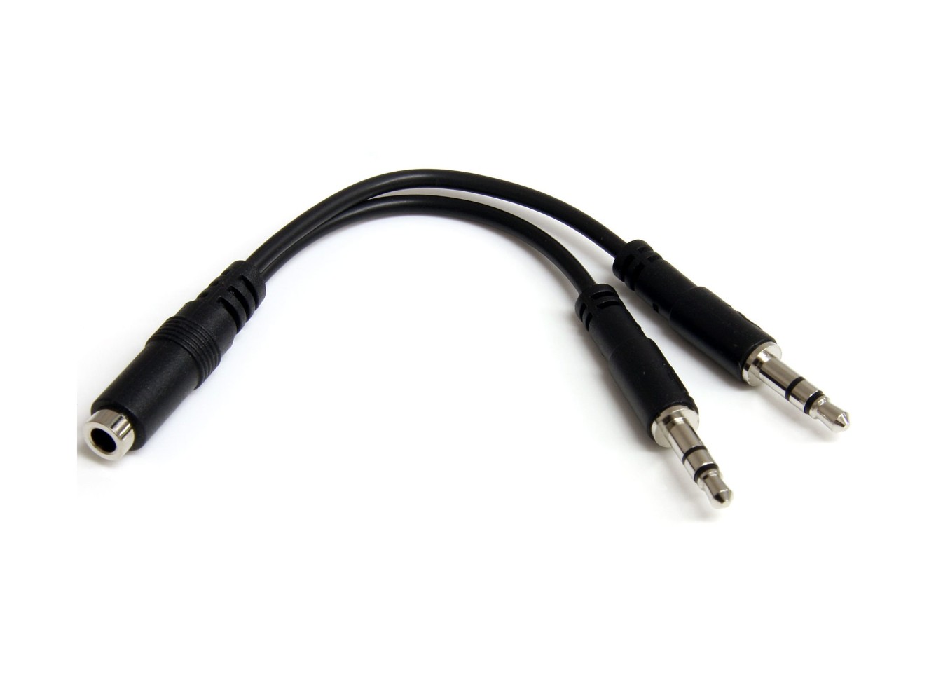 Matériels informatique adaptateur STARTECH Jack 3.5 F vers 2 x Jack 3.5 M infinytech Réunion 01