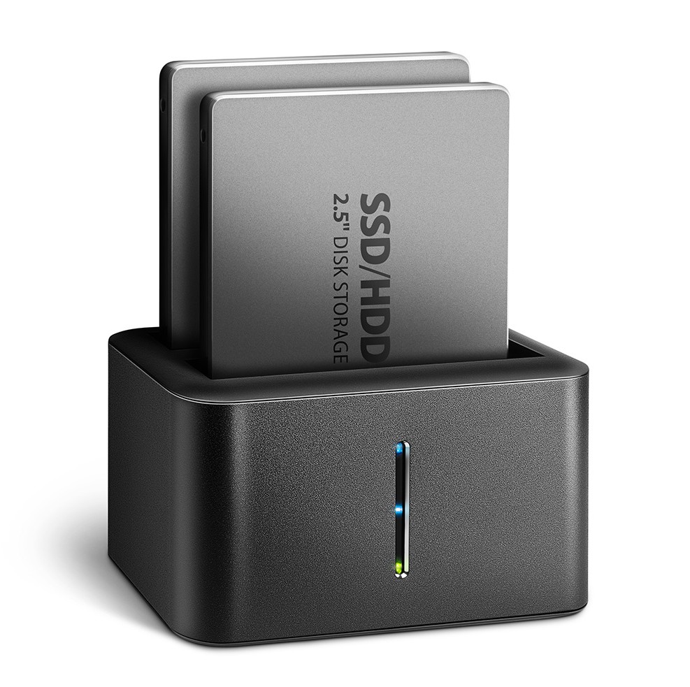 Matériels informatique station d'accueil USB 3.0 AXAGON ADSA-D25 double disque 2.5 SATA infinytech Réunion 01