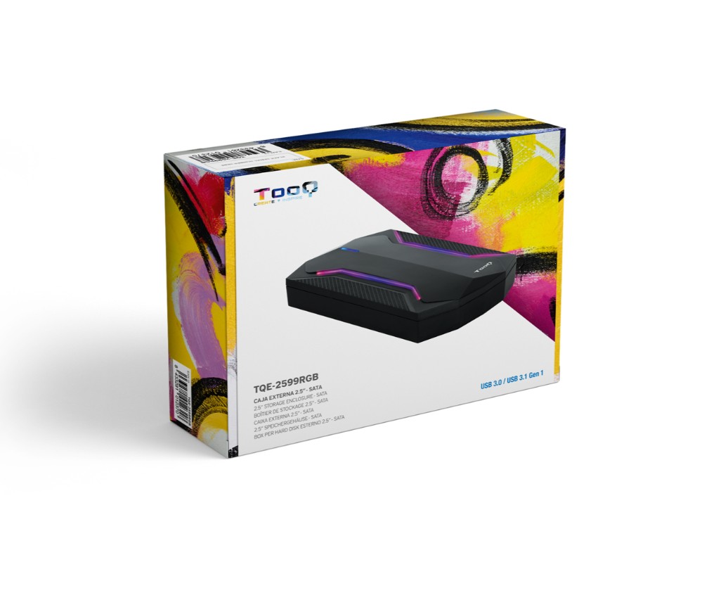 Matériels informatique boitier USB 3.1 TOOQ TQE-2599RGB infinytech Réunion 05