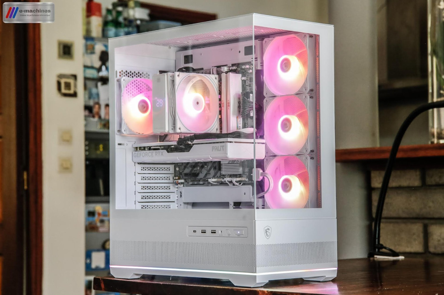 MSI MAG PANO 110R Ryzen7 8700F et RTX 5070 White OC 12Go infinytech Réunion 02