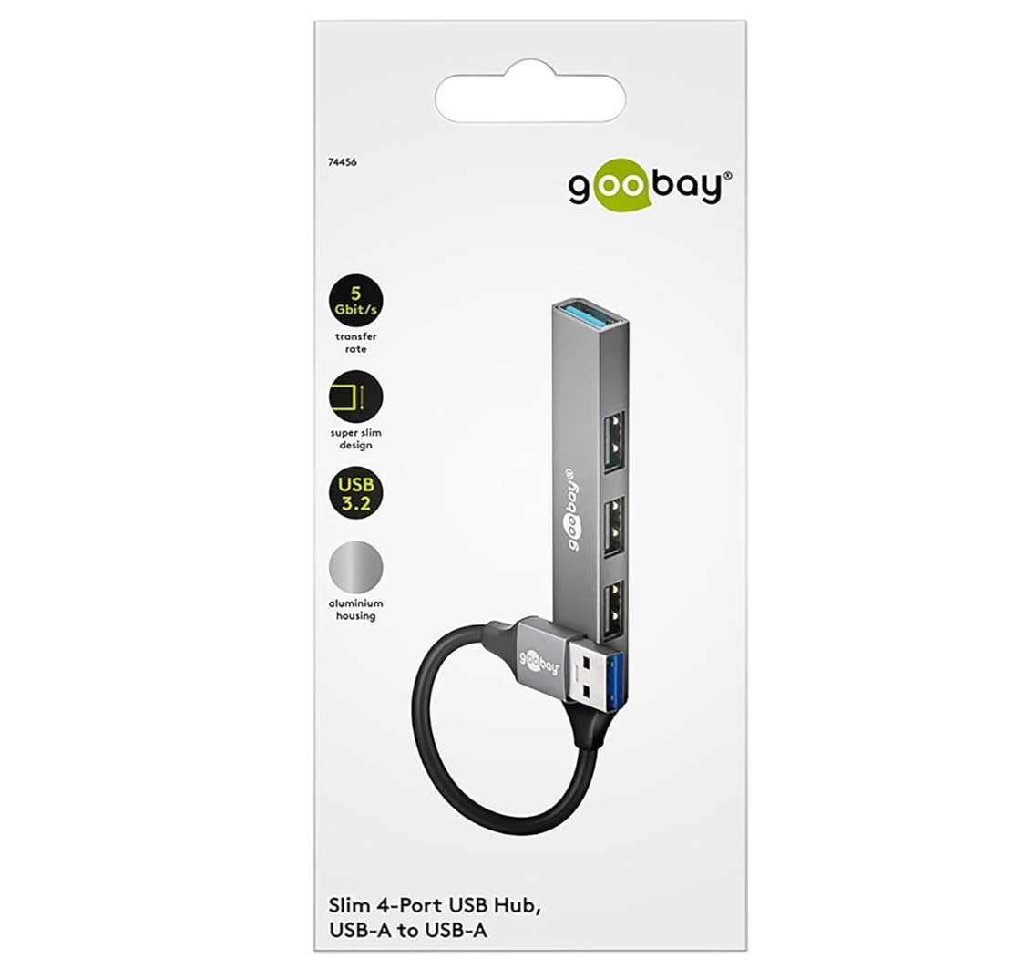 Matériels informatique hub USB 3.0 GOOBAY 74456 4 ports USB infinytech Réunion 02