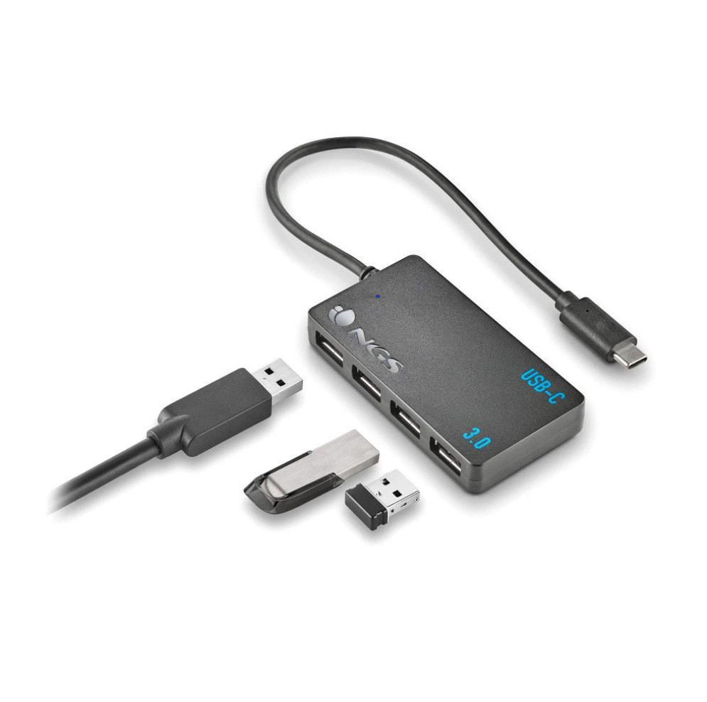 Matériels informatique HUB USB-C NGS Wonder IHUB4 infinytech Réunion 02