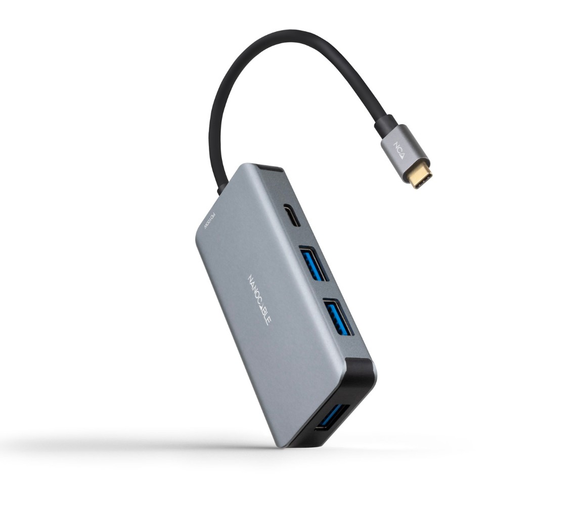 Matériels informatique Hub USB-C NANOCABLE 5-en-1 PD 100W infinytech Réunion 01