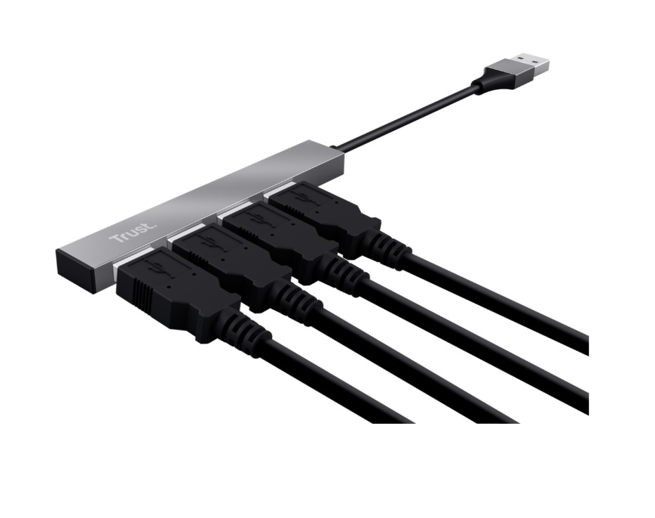 Matériels informatique hub USB 2.0 TRUST Halyx 4 ports USB 2.0 infinytech Réunion 02