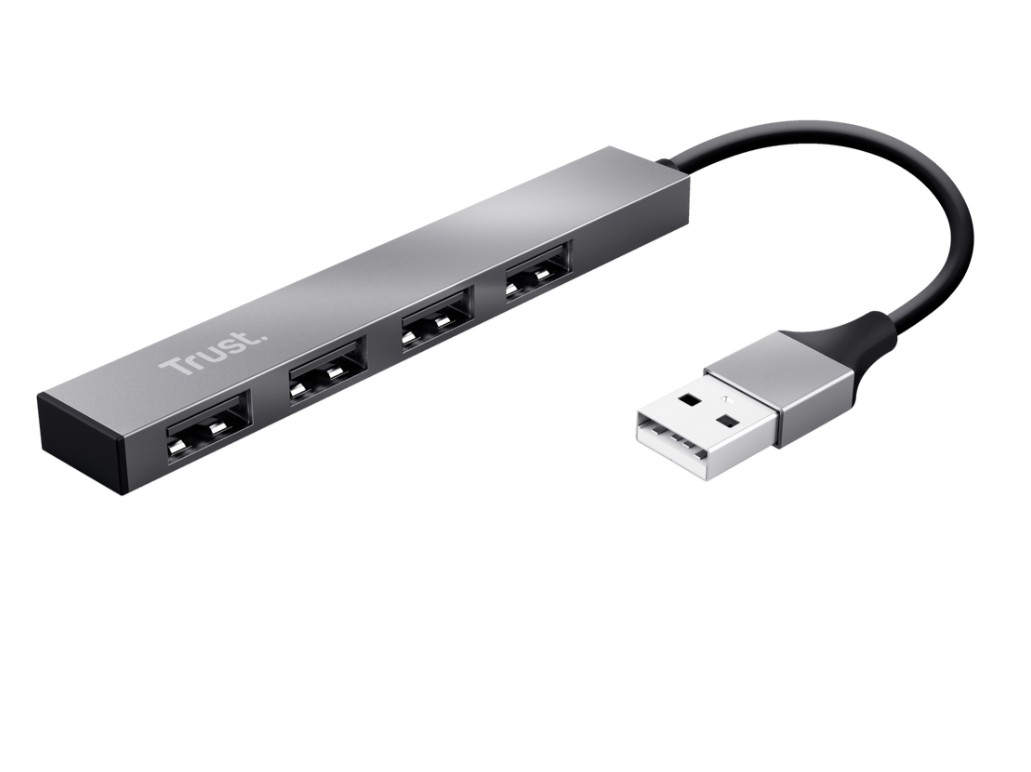 Matériels informatique hub USB 2.0 TRUST Halyx 4 ports USB 2.0 infinytech Réunion 01