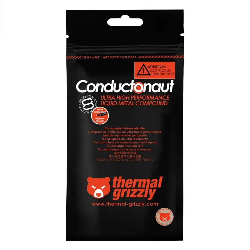 Matériels informatique Pate Thermique Thermal Grizzly Conductonaut 1g infinytech Réunion 02