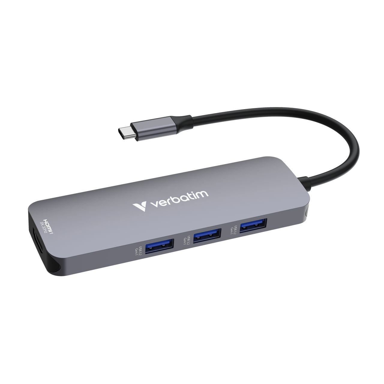 Matériels informatique adpatateur USB-C VERBATIM CMH-08 Hub Pro Multiports infinytech Réunion 01