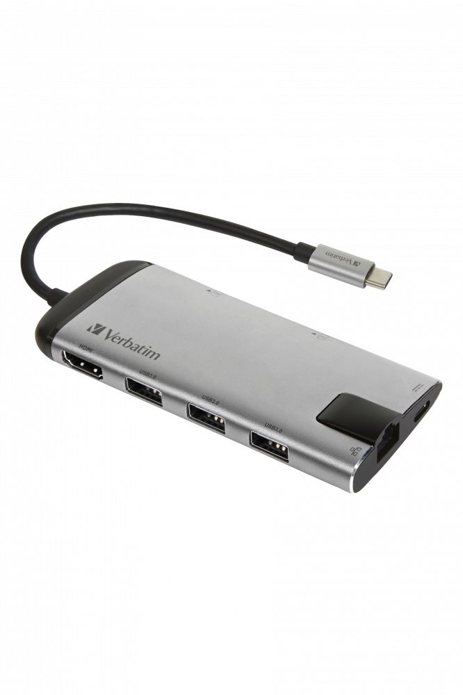 Matériels informatique adaptateur USB-C VERBATIM 49142 Hub Multiports infinytech Réunion 01