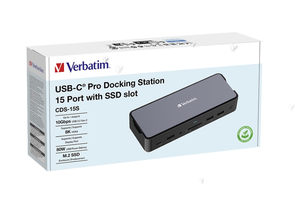 Matériels informatique adaptateur USB-C VERBATIM Pro CDS-15S 15 ports infinytech Réunion 03