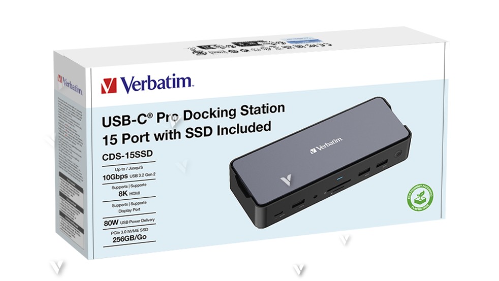 Matériels informatique adaptateur USB-C VERBATIM Pro CDS-15SSD infinytech Réunion 03