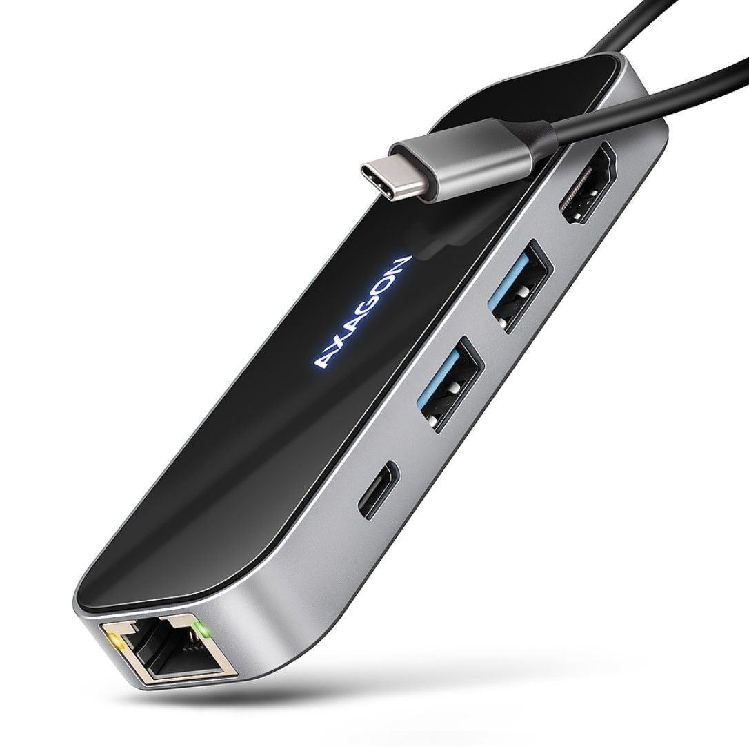 Matériels informatique adaptateur USB-C AXAGON HMC-6GLN infinytech Réunion 01