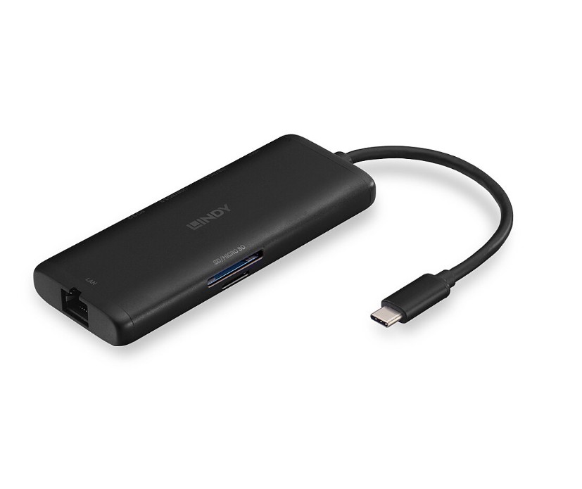 Matériels informatique adaptateur USB-C LINDY DST-Mini 4K PD 100W infinytech Réunion 01