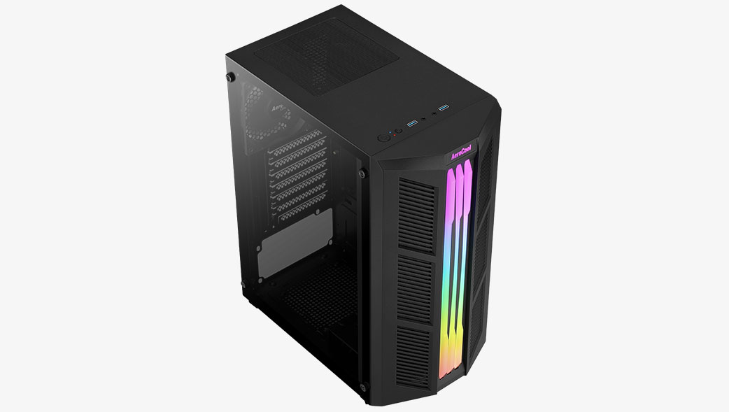 Matériels informatique boitier AEROCOOL Prime Noir infinytech Réunion 02