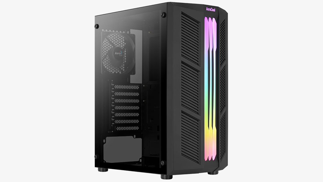 Matériels informatique boitier AEROCOOL Prime Noir infinytech Réunion 01