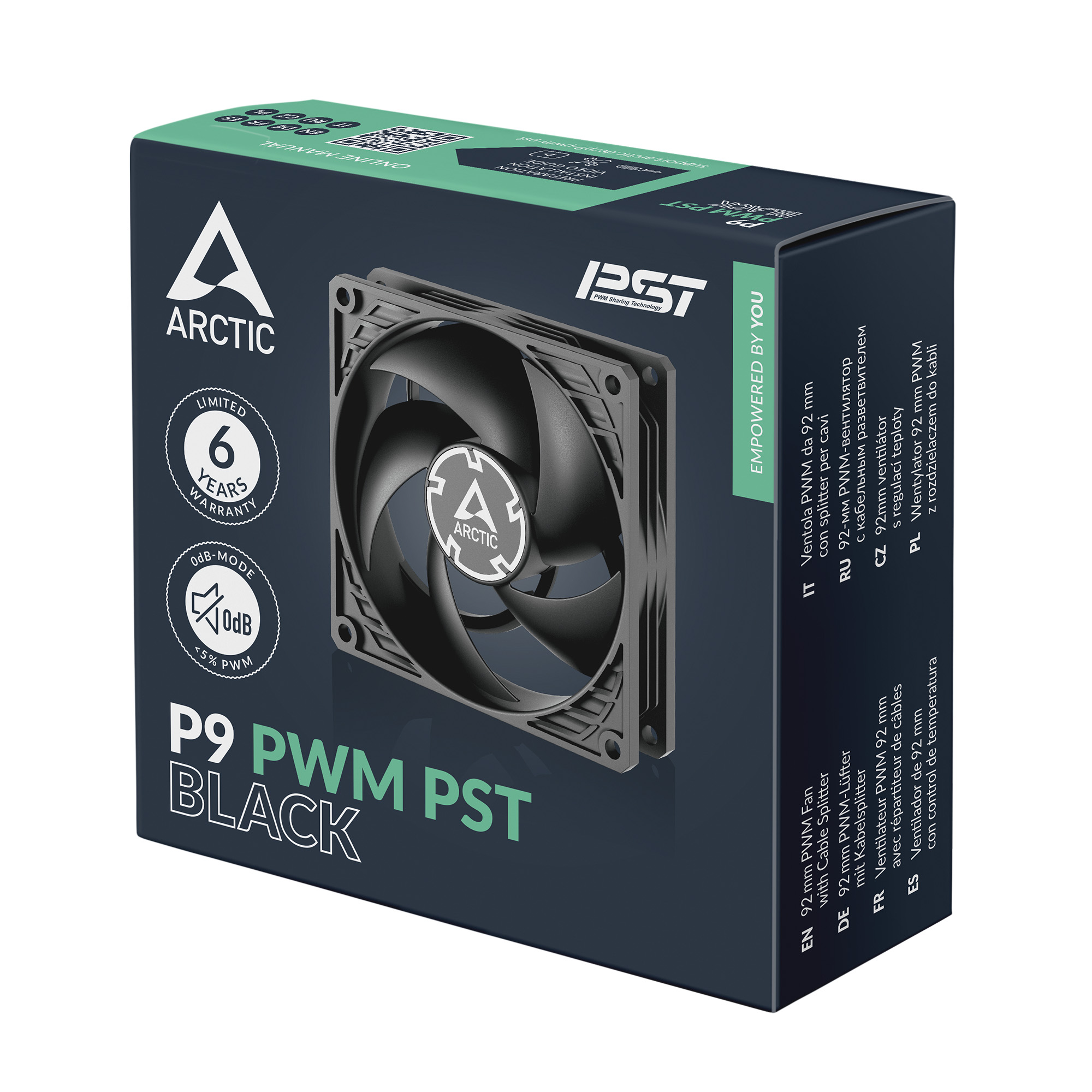 Matériels informatique ARCTIC P9 PWM PST 92mm Noir infinytech Réunion 04