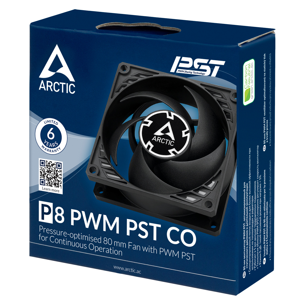 Matériels informatique ARCTIC P8 PWM PST CO 80mm Noir infinytech Réunion 05