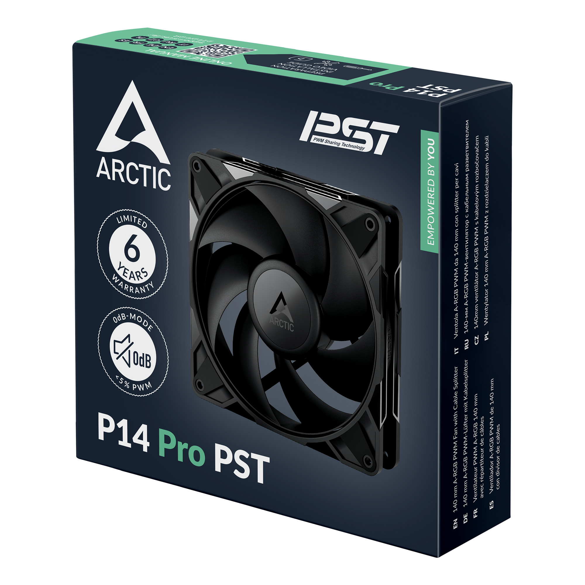 Matériels informatique ARCTIC P14 Pro PWm PST 140mm Noir infinytech Réunion 05