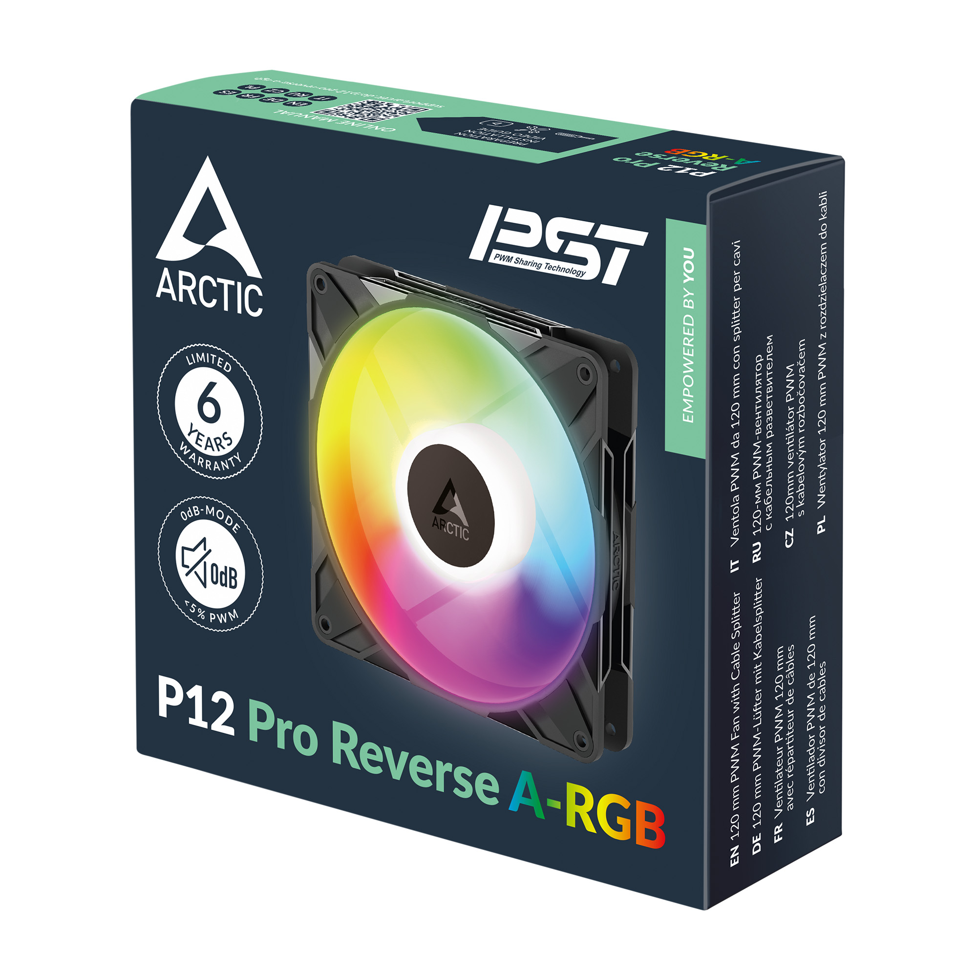 Matériels informatique ARCTIC P12 Pro Reverse PWM A-RGB 120mm Noir infinytech Réunion 05