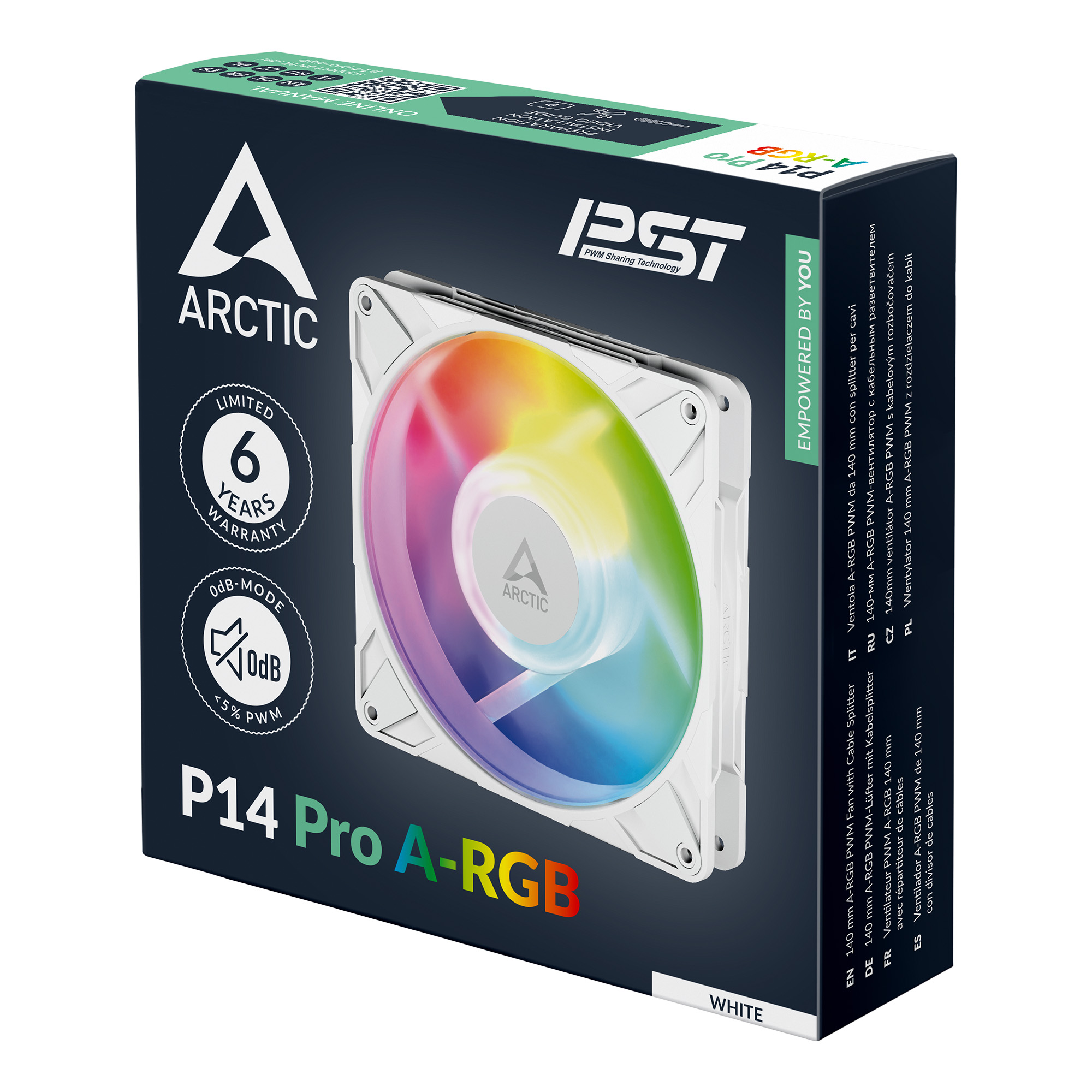 Matériels informatique ARCTIC P14 Pro PWM A-RGB 140mm Blanc infinytech Réunion 05