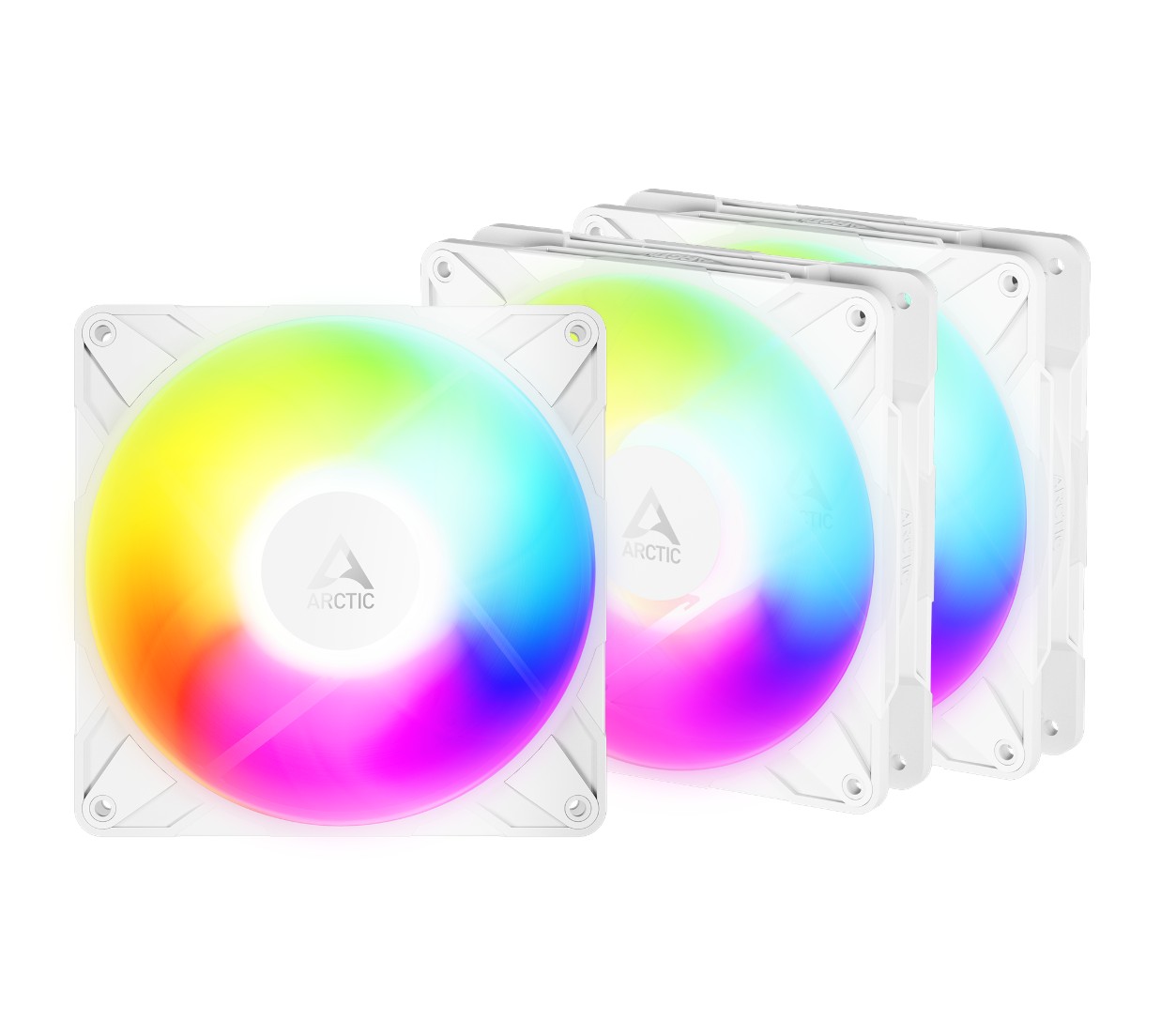Matériels informatique ARCTIC P14 Pro PWM Reverse 140mm A-RGB Blanc Pack 3 infinytech Réunion 01