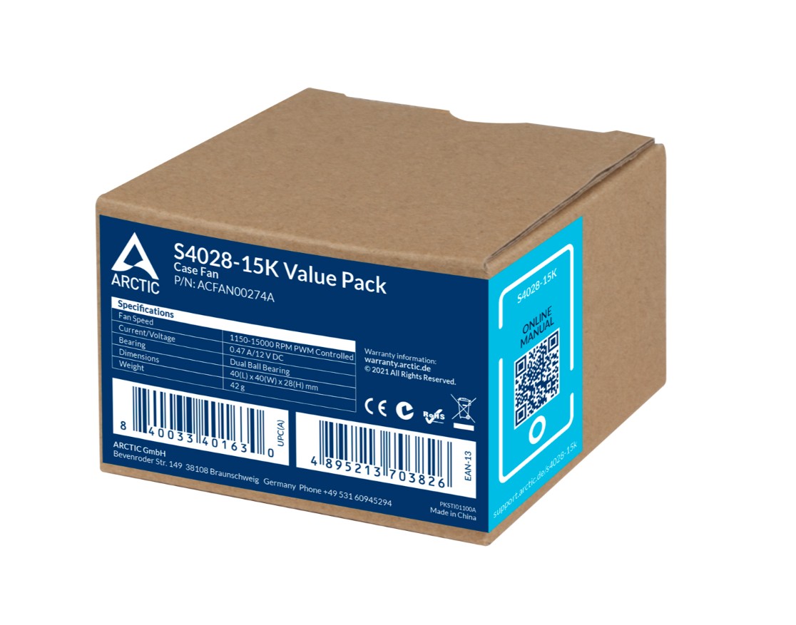 Matériels informatique ARCTIC S4028-15K 40mm Noir Pack de 5 infinytech Réunion 04