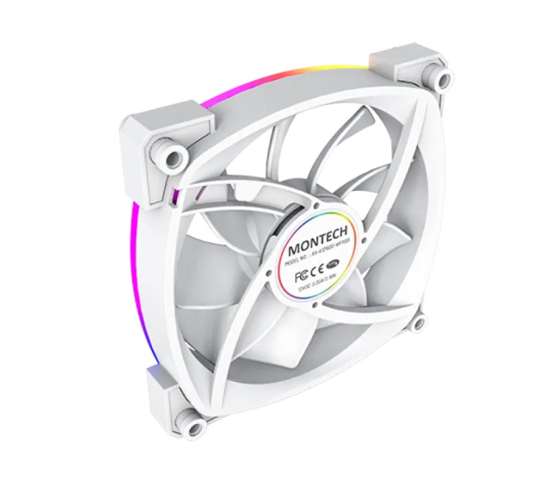 Matériels informatique MONTECH AX120 PWM 120mm ARGB Blanc infinytech Réunion 03