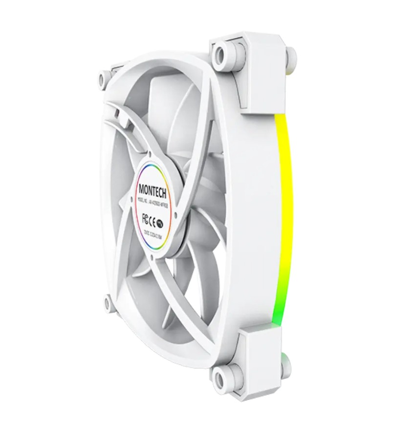 Matériels informatique MONTECH AX120 PWM 120mm ARGB Blanc infinytech Réunion 04
