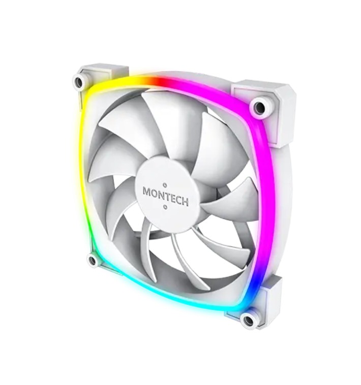 Matériels informatique MONTECH AX120 PWM 120mm ARGB Blanc infinytech Réunion 02