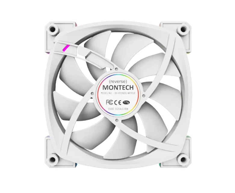 Matériels informatique MONTECH RX120 PWM 120mm ARGB Blanc infinytech Réunion 03