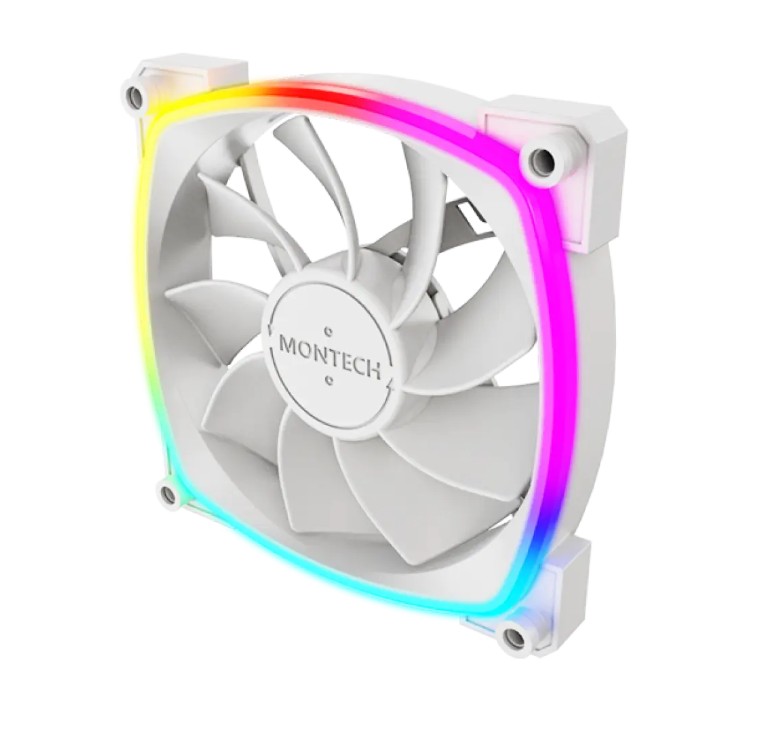 Matériels informatique MONTECH RX120 PWM 120mm ARGB Blanc infinytech Réunion 02