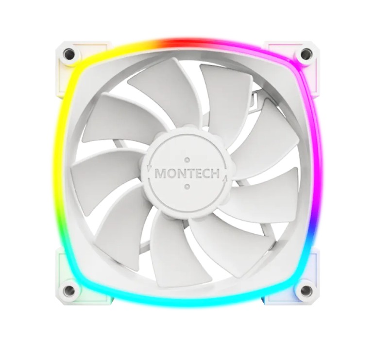 Matériels informatique MONTECH RX120 PWM 120mm ARGB Blanc infinytech Réunion 01