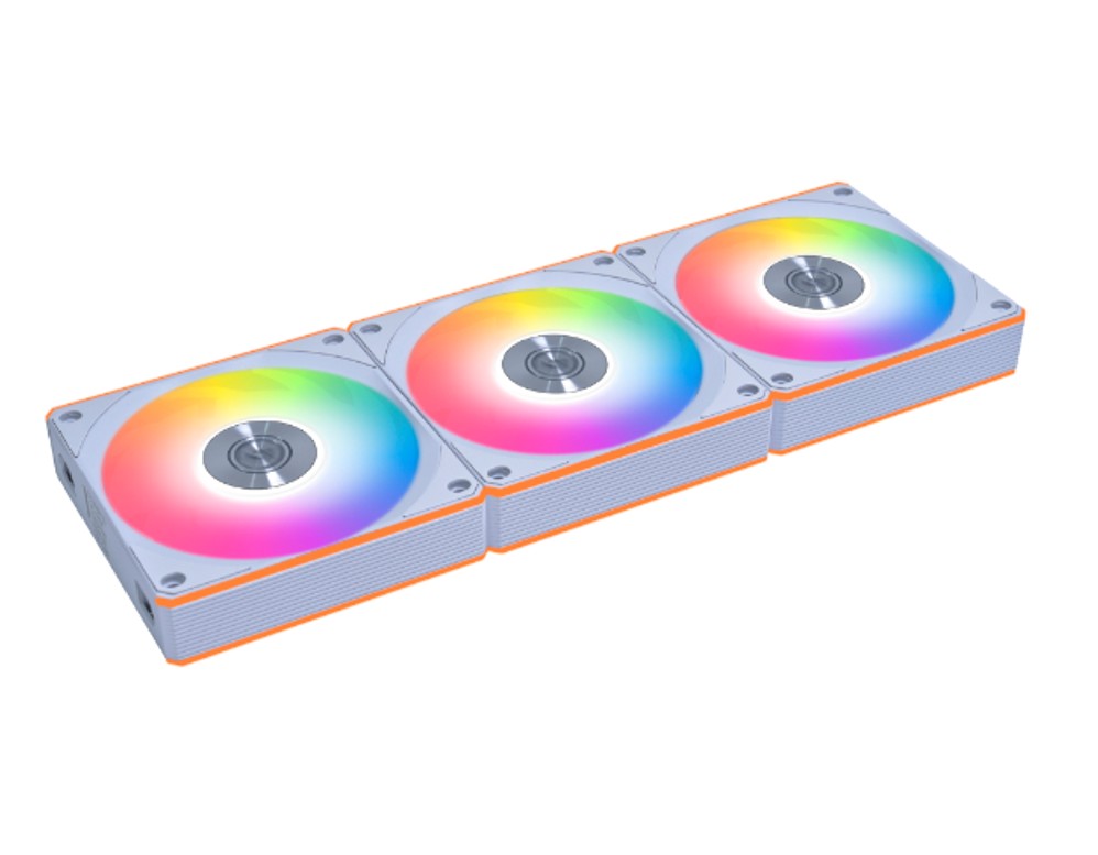 Matériels informatique LIAN LI Uni Fan CL Wireless 120mm RGB Blanc Pack de 3 infinytech Réunion 01