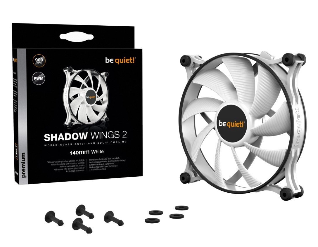 Matériels informatique BE QUIET Shadow Wings 2 BL091 PWM 140mm Blanc infinytech Réunion 04