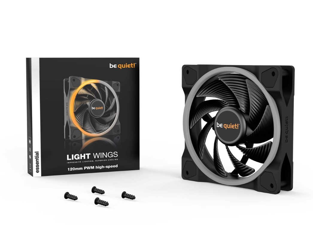 Matériels informatique BE QUIET Light Wings BL073 PWM High Speed 120mm Noir infinytech Réunion 04
