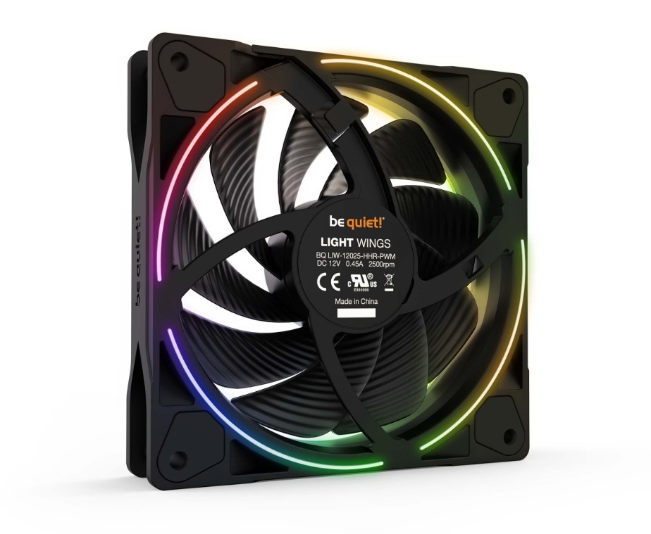 Matériels informatique BE QUIET Light Wings BL073 PWM High Speed 120mm Noir infinytech Réunion 03