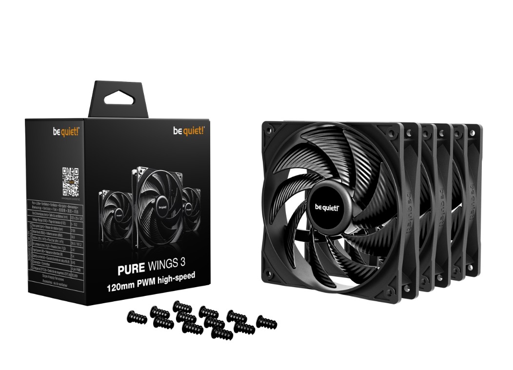 Matériels informatique BE QUIET Pure Wings 3 BL140 High Speed PWM 120mm Noir Pack de 3 infinytech Réunion 02