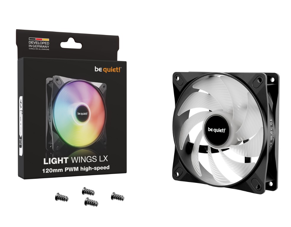 Matériels informatique BE QUIET Light Wings LX BL123 PWM High Speed 120mm Noir infinytech Réunion 04