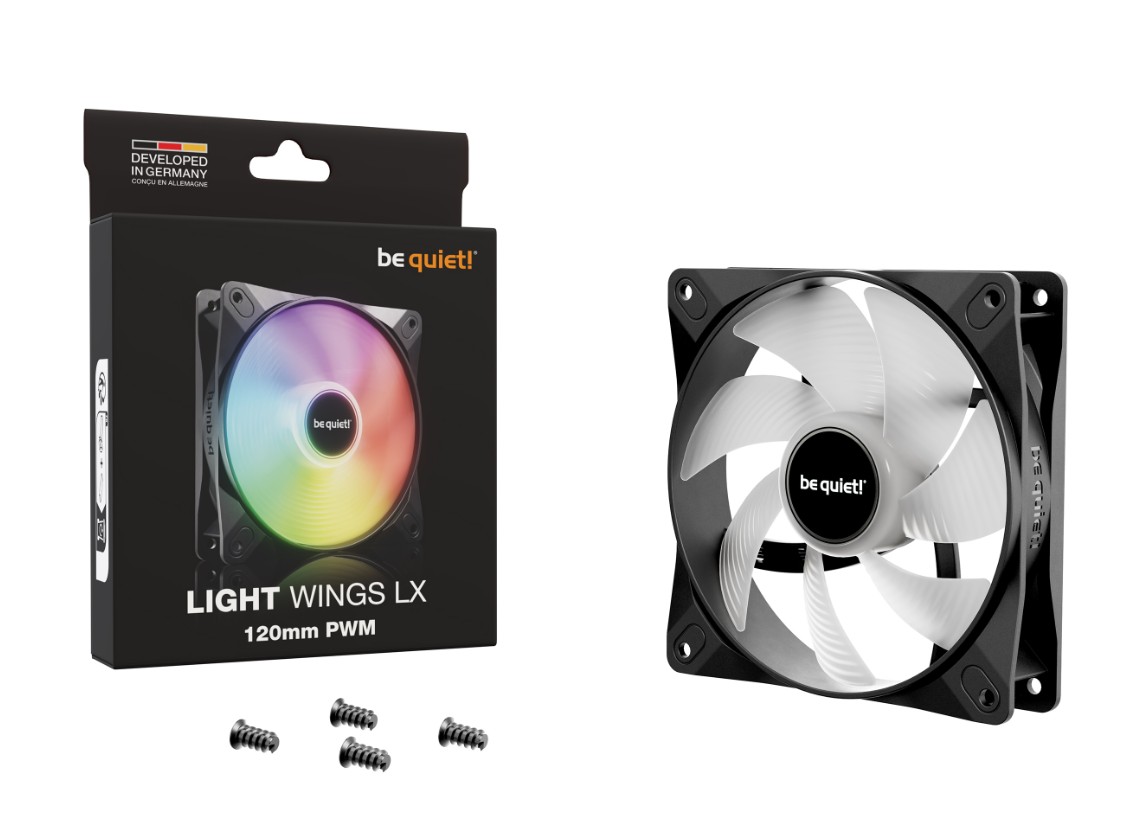 Matériels informatique BE QUIET Light Wings LX BL120 PWM 120mm Noir infinytech Réunion 04