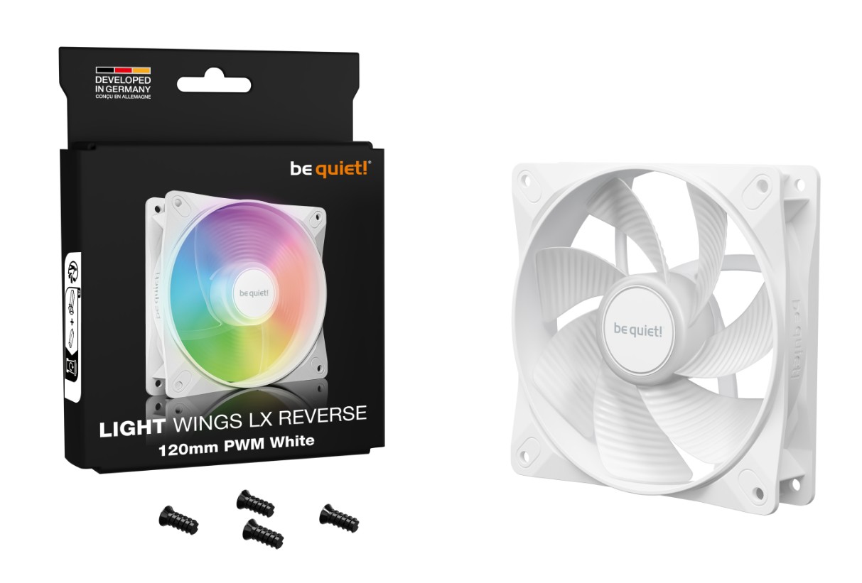 Matériels informatique BE QUIET Light Wings LX BL133 Reverse PWM 120mm Blanc infinytech Réunion 04