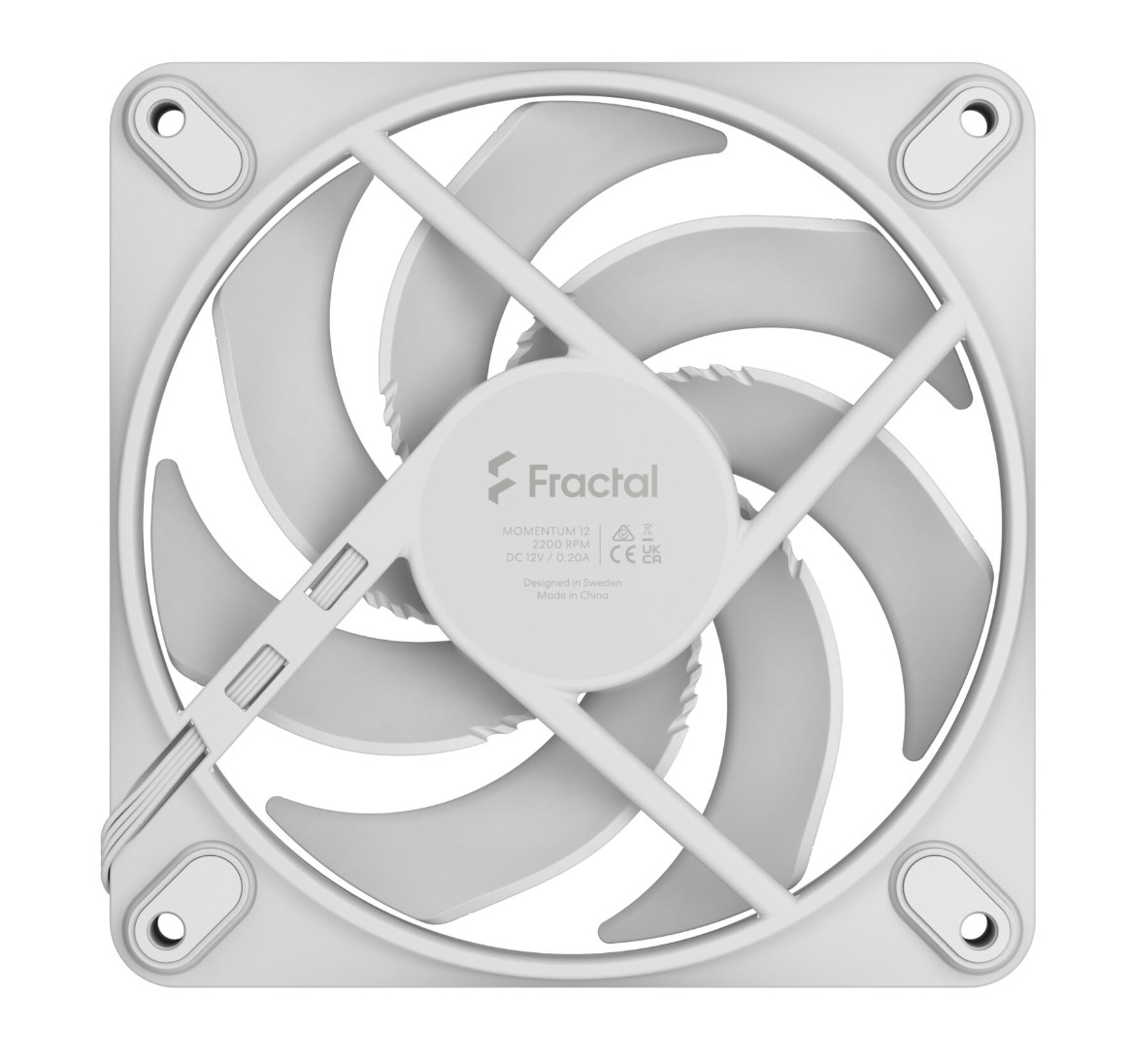 Matériels informatique FRACTAL DESIGN Momentum 120mm Blanc infinytech Réunion 07