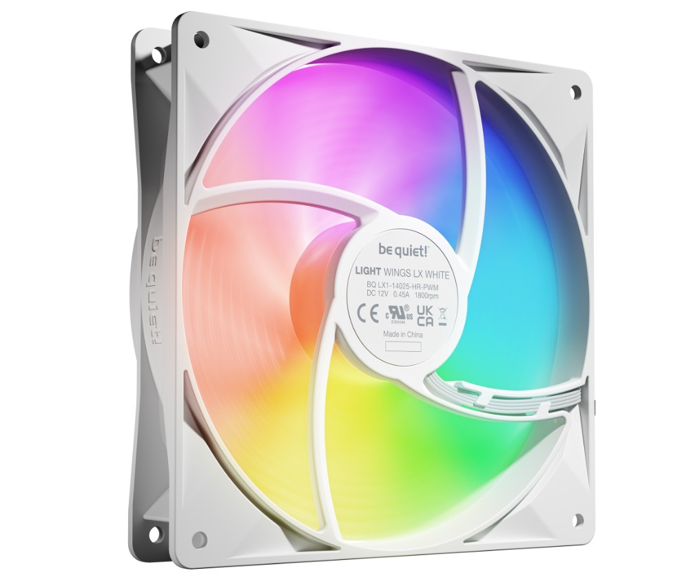 Matériels informatique BE QUIET Light Wings LX BL131 PWM High Speed 140mm Blanc Pack de 3 infinytech Réunion 02