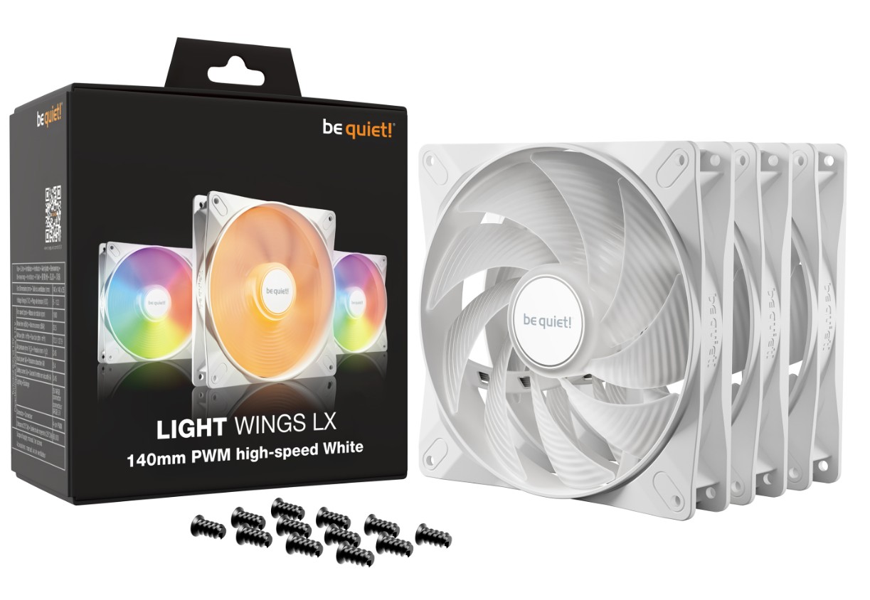 Matériels informatique BE QUIET Light Wings LX BL131 PWM High Speed 140mm Blanc Pack de 3 infinytech Réunion 03