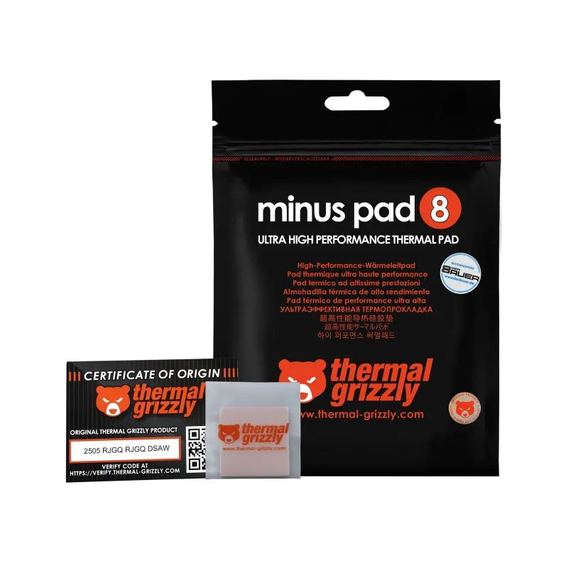 Matériels informatique Pad Thermique Thermal Grizzly Minus Pad 8 30x30x1.5 mm Rose infinytech Réunion 02