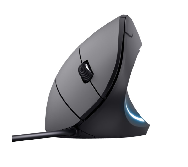 Matériels informatique souris ergonomique verticale TRUST Verto Droitier Noire infinytech Réunion 02