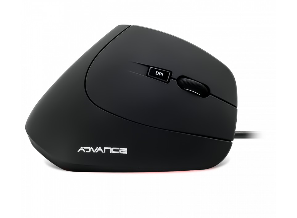 Matériels informatique souris ergonomique verticale ADVANCE Vertical Plus Filaire Noire infinytech Réunion 02
