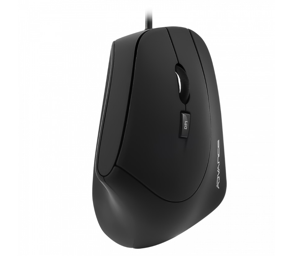 Matériels informatique souris ergonomique verticale ADVANCE Vertical Plus Filaire Noire infinytech Réunion 05