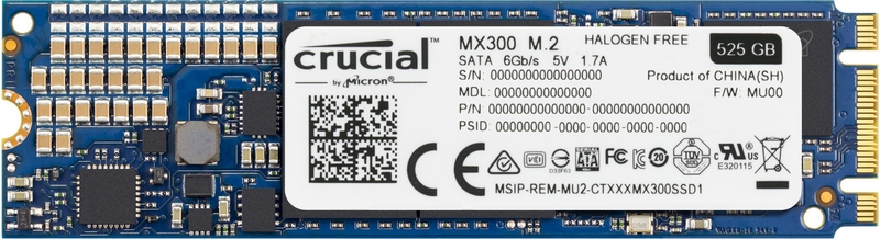 Matériels informatique SSD M.2 CRUCIAL MX300 525 Go type 2280SS infinytech Réunion 1
