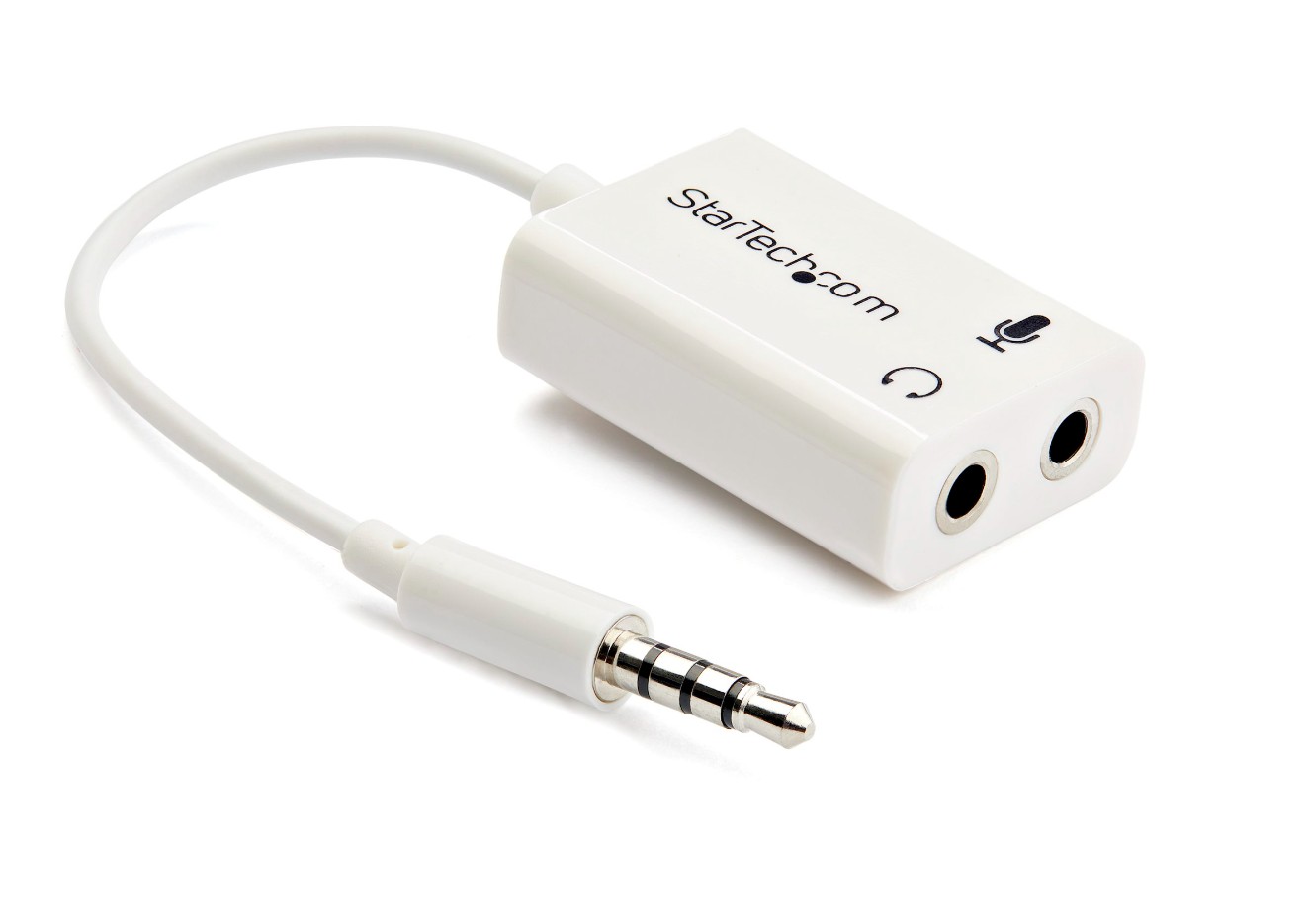 Matériels informatique adaptateur STARTECH MUYHSMFFADW Jack 3.5mm Mâle vers 2 x Jack 3.5mm Femelle Blanc infinytech Réunion 01