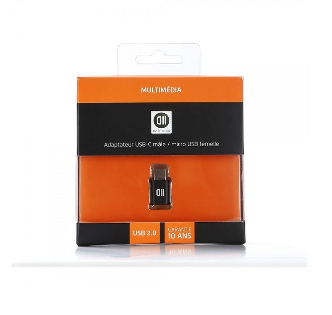 Matériels informatique adaptateur D2DIFFUSION USB-C Mâle vers micro USB Femelle 2.0 infinytech Réunion 03